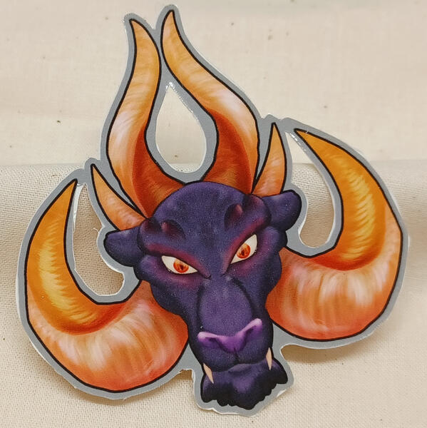 Ace of Spades Dragon Sticker - Gloss