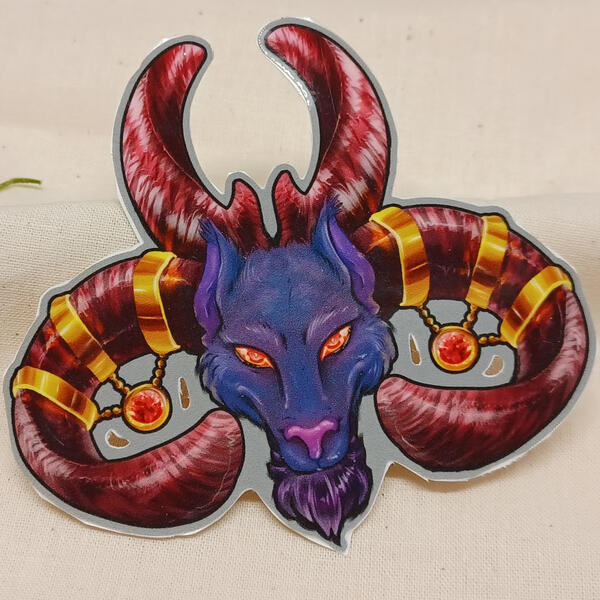 Ace of Clubs Dragon Sticker - Gloss Ace of Clubs Dragon Sticker - Gloss